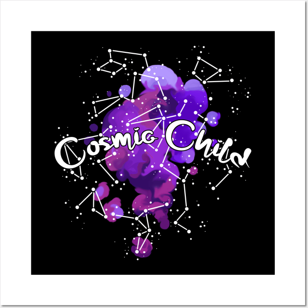 Cosmic Child -  Galaxy Splash Wall Art by HighFives555
